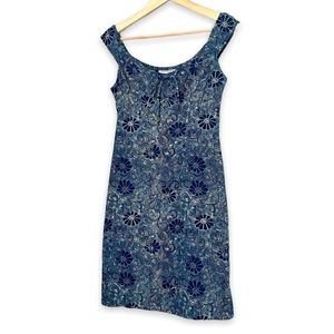 Aeropostale vintage blue and green Floral Cap Sleeve Dress size 2